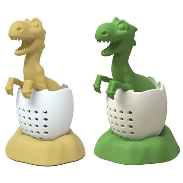 Dinosaurieformat tefilter Silikon tesil Värmebeständig Härlig Dinosaurieformad Tesil