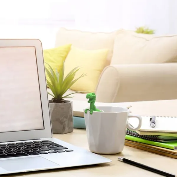 Dinosaurieformat Tefilter Silikon Teinfuser Återanvändbar Tepåsesil