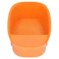Diskbänk avloppskorg Hushållssadelformad nätsil för köksavfall Grönsaksfrukt Orange