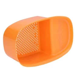 Diskbänk avloppskorg Hushållssadelformad nätsil för köksavfall Grönsaksfrukt Orange