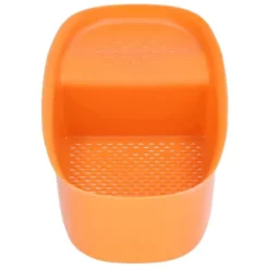 Diskbänk avloppskorg Hushållssadelformad nätsil för köksavfall Grönsaksfrukt Orange