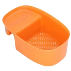 Diskbänk avloppskorg Hushållssadelformad nätsil för köksavfall Grönsaksfrukt Orange