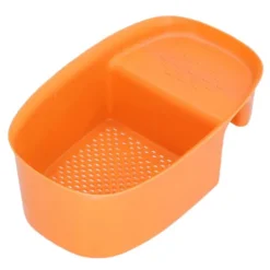 Diskbänk avloppskorg Hushållssadelformad nätsil för köksavfall Grönsaksfrukt Orange