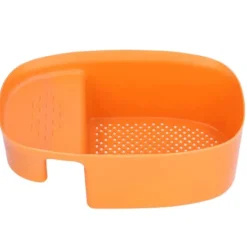 Diskbänk avloppskorg Hushållssadelformad nätsil för köksavfall Grönsaksfrukt Orange