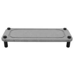 Diskställ & Torkställ-Diskbänk Caddy Instant Dry Diskbänksorganisator torkar direkt Diskbänkshållare Diatomaceous Piedestal Stand Riser med rostfria fötter Grå