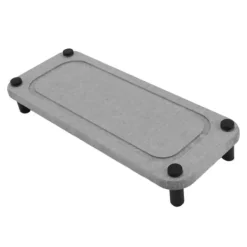 Diskställ & Torkställ-Diskbänk Caddy Instant Dry Diskbänksorganisator torkar direkt Diskbänkshållare Diatomaceous Piedestal Stand Riser med rostfria fötter Grå