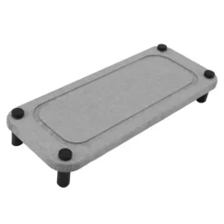 Diskställ & Torkställ-Diskbänk Caddy Instant Dry Diskbänksorganisator torkar direkt Diskbänkshållare Diatomaceous Piedestal Stand Riser med rostfria fötter Grå