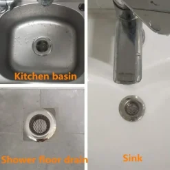 Diskbänkssil / avloppssil rostfritt stål 2-pack