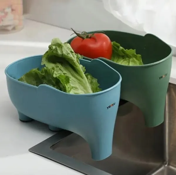 Durkslag & Silar-Diskbänkssil sopfilter Anti-halk fruktgrönsaksavlopp