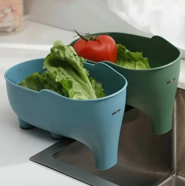 Durkslag & Silar-Diskbänkssil sopfilter Anti-halk fruktgrönsaksavlopp