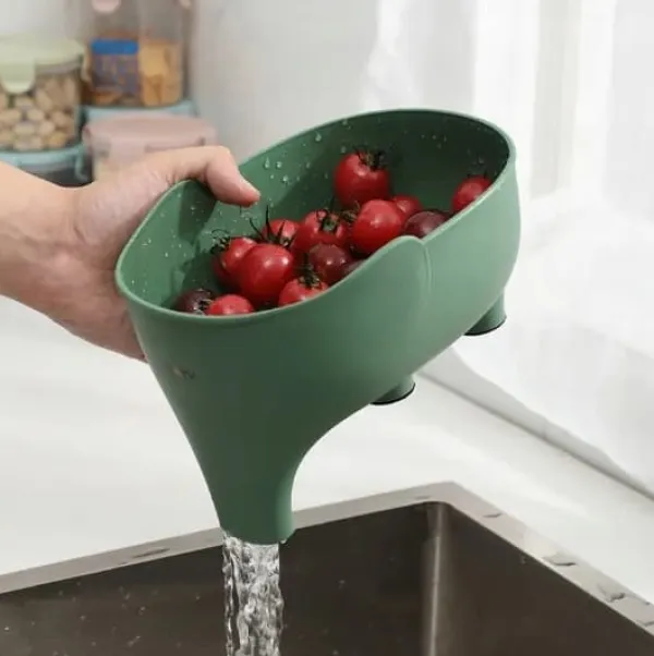 Durkslag & Silar-Diskbänkssil sopfilter Anti-halk fruktgrönsaksavlopp