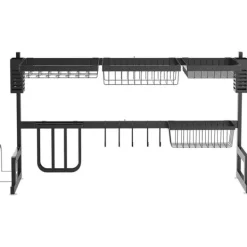 Diskställ & Torkställ-Diskställ för torkning, 93x30x52,5 cm, svart