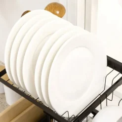 Diskställ & Torkställ-Diskställ för torkning, 93x30x52,5 cm, svart