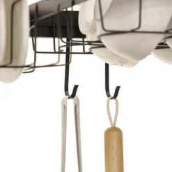 Diskställ & Torkställ-Diskställ för torkning, 93x30x52,5 cm, svart