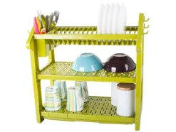 Diskställ med Tre Nivåer - Diskställ med avrinning