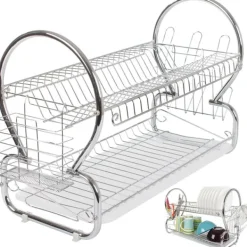 Diskställ med Två Nivåer - Diskställ med avrinning - Modulär