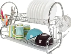 Diskställ med Två Nivåer - Diskställ med avrinning - Modulär