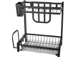 Diskställ med Två Nivåer - Diskställ med avrinning