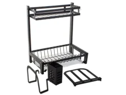 Diskställ med Två Nivåer - Diskställ med avrinning