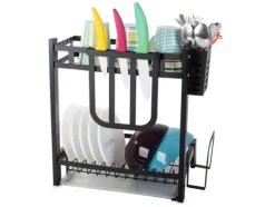 Diskställ med Två Nivåer - Diskställ med avrinning