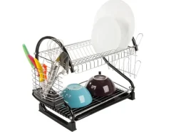Diskställ & Torkställ-Diskställ med Två Nivåer - Diskställ med avrinning