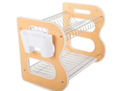 Diskställ med Två Nivåer - Diskställ med avrinning