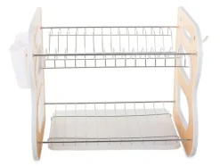 Diskställ med Två Nivåer - Diskställ med avrinning