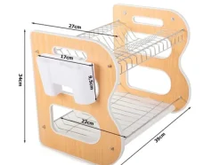 Diskställ med Två Nivåer - Diskställ med avrinning