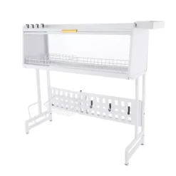 Diskställ, Rostbeständig design, Platsbesparande förvaring, VIT