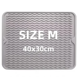 Diskställsmatta, Värmebeständig, Halkfri Design,Storlek M eller L-c, Gary 40x30cm