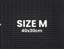 Mattor & Galler Till Diskhoar-Diskställsmatta, Värmebeständig, Halkfri Design,Storlek M eller L-a, Svart 40x30cm