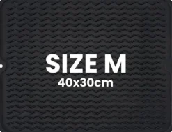 Mattor & Galler Till Diskhoar-Diskställsmatta, Värmebeständig, Halkfri Design,Storlek M eller L-a, Svart 40x30cm