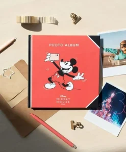 Förvaring Av Fotografier-Disney fotoalbum 16x16 cm – Fira 100 år av magi med Musse – Perfekt för unika presenter och minnessaker