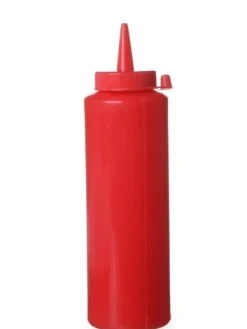 Dispenserbehållare för kalla såser 0,2l. röd - Hendi 558010