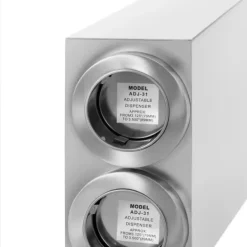 Dispensermatare för engångsmuggar med 2 st stålautomater, 81 - 89 mm