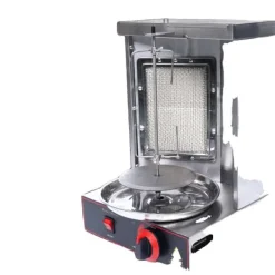 Doner Kebab Grillmaskin, Rostfritt Stål, 2000W, LPG och Infraröd Värme, 10kg Kapacitet, Temperaturintervall 0-300°C