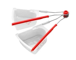 Mått & Måttskedar-Dreamfarm - Levups Red/Clear Decilitermål