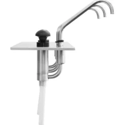 Dressingbehållare i rostfritt stål med pump - 3 x 3,5 L | Färg: Silver | Storlek: 3 x 3,5 L