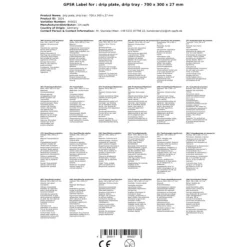 Serveringsfat & Skålar-Dropplattan 700 x 300 x 27 mm