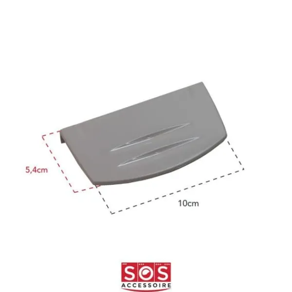 Frysar-Dörrhandtag frysskåp - SOS ACCESSOIRE - 4244570100 - Vit - Kompatibel med BEKO, DOMEOS, GRUNDIG