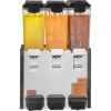 Dryckesdispenser, 3 behållare à 10 L, 43x41x68 cm, rostfritt stål