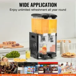 Dryckesdispenser, 20 L, 33x40,5x69 cm, rostfritt stål