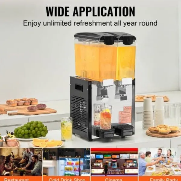 Dryckesdispenser, 20 L, 33x40,5x69 cm, rostfritt stål