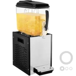 Dryckesautomater-Dryckesdispenser, 12 L, 22,5x43x68 cm, Rostfritt stål