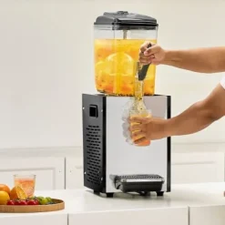 Dryckesautomater-Dryckesdispenser, 12 L, 22,5x43x68 cm, Rostfritt stål