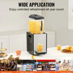 Dryckesautomater-Dryckesdispenser, 12 L, 22,5x43x68 cm, Rostfritt stål