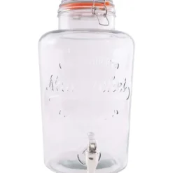 Dryckesdispenser - POINT-VIRGULE - Glas med Kran - 8L - För Cocktails och Iste