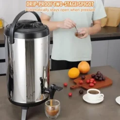 Dryckesautomater-Dryckesdispenser, 24x47,5 cm, rostfritt stål, isolerad