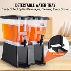 Dryckesdispenser, 45x41,5x53 cm, plast, med ställning och tappkran