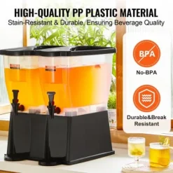 Dryckesdispenser, 45x41,5x53 cm, plast, med ställning och tappkran